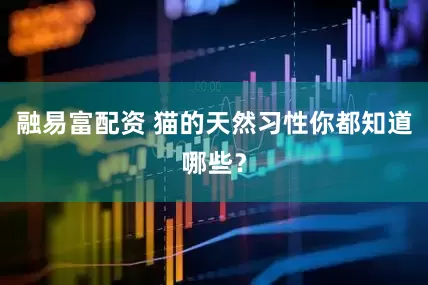 融易富配资 猫的天然习性你都知道哪些？